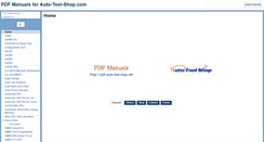 Desktop Screenshot of pdf.auto-tool-shop.net